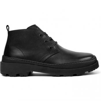 Camper Botín Trek Black Leather