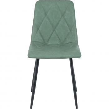 Meimon Silla Polipiel Verde con Costuras Rombo