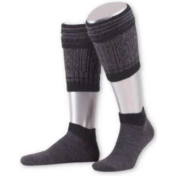 Lusana Trachtensocken Flachstrick-Loferl L2451 – Anthrazit, Jägeroliv, Marine