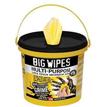 Big Wipes 4 x 4 Multi-Purpose Cleaning Bucket Wipes