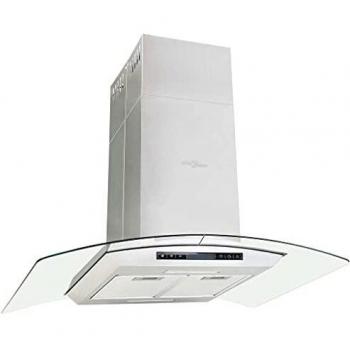 Vidaxl Campana Extractora de Techo 90 Cm Pantalla Táctil 756 M³/h LED