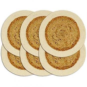 Round Jute & Cotton Placemats