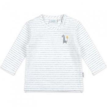 T-shirt Giraffa Grigio Melange a Maniche Lunghe Unisex