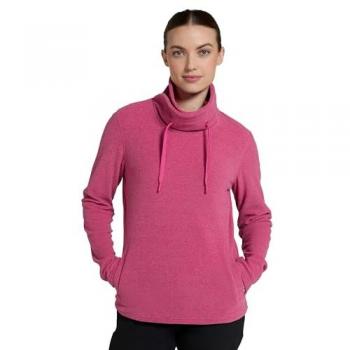 Mountain Warehouse Pink Women's Hebridean Cowl-Neck Fleece – Dunkelrosa