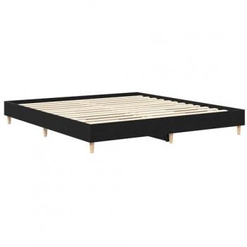 Cama Roble Negro 160 cm x 200 cm