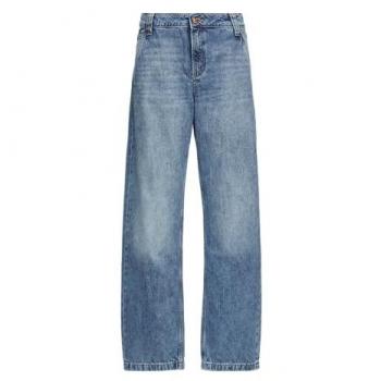 Blaues Damen-Jens mit Five-Pocket – QS Relax-Fit, 44 / 32
