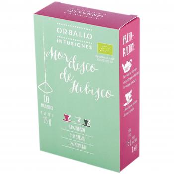 Infusión Eco Mordisco de Hibisco Orballo 15g 10 Pirámides