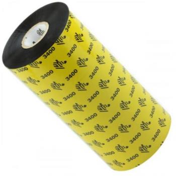 Schwarzes Zebra RIBBON 3400 (Thermo‑Transfer) 83 mm × 450 m