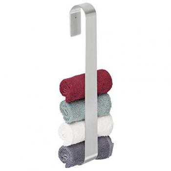 Porte-serviette Design, Barre Chiffon 45 cm, Argenté