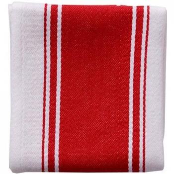 Dexam Set of 2 Love Colour Striped Tea Towels Red