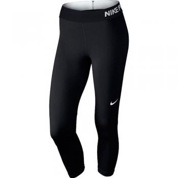 Pantaloni Capri Nero Bianco Nike NP CL Donna M