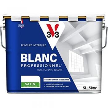 V33 Peinture Satin Blanc 5 L