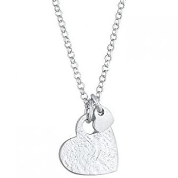 Elli Kette mit Anhänger »Herzen Love Liebe Organic Look 925 Silber«