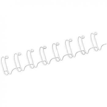 Fellowes Presentation Folder Wire Element, 10mm Width, 34 Loops, White, Pack of 100 (Model 53262)