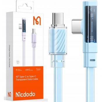 Mcdodo 65W USB‑C Power Delivery Angle Cable, 1.2 m, Blue