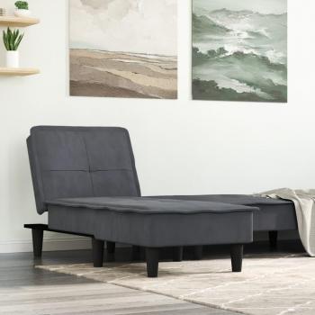 VidaXL Dunkelgraue Samtsitzbank Chaiselongue
