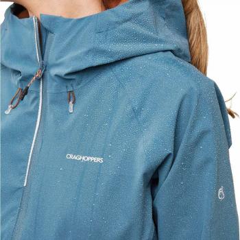 Chaqueta de Exterior Craghoppers Haidon para Damas, Color Azul/Marrón, Talla 36