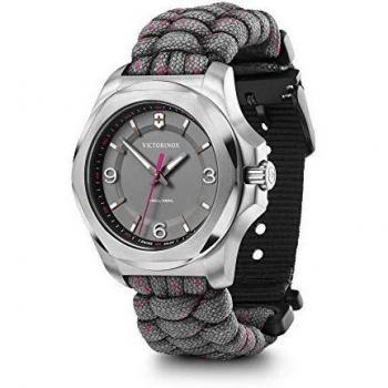 Victorinox I.N.O.X. V 37mm Damenuhr grey dial, grey paracord strap