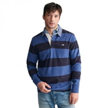 Gant Rugbyshirt Blau Herren M