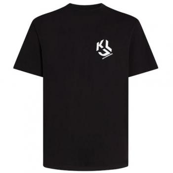 T‑shirt nero Karl Lagerfeld Logo Tiny Uomo
