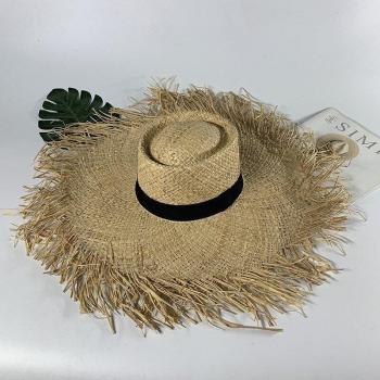 Sombrero de Verano de Rafia Estilo Vintage