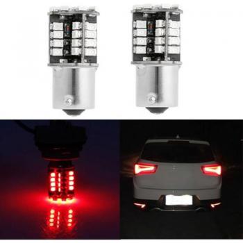 2pcs 1156 BA15S P21W 44LED Red Canbus No Error Car Brake Light Bulb