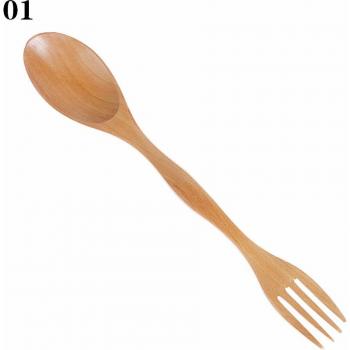 Eco-Friendly Wooden Soup and Salad Utensil