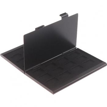 24TF Black Aluminum Memory Card Storage Holder