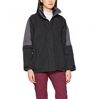 Regatta Women’s Defender III All‑Weather 3‑in‑1 Jacket – Black/Seal Grey (8)