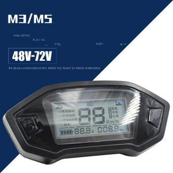 Electric Bike LCD Odometer Speed Display M3 M5 48V 60V 72V