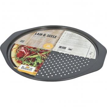Birkmann Perforiertes Pizzablech Laib & Seele, Ø 28 cm, Grau
