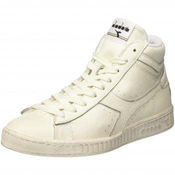 Diadora Game L High Waxed – Weiße Sneaker – Unisex – EU 45,5 (Schmal)