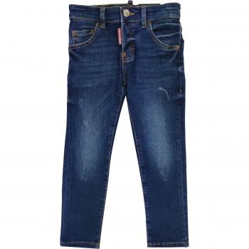 Jeans denim blu per bambino Dsquared2