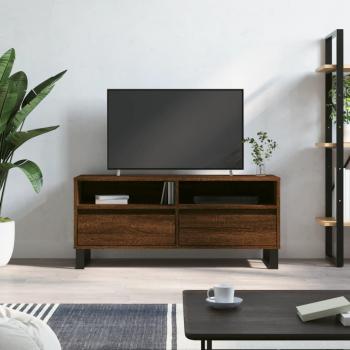 Mueble de TV color marrón roble 100x34,5x44,5 cm