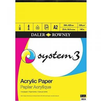 Daler Rowney System 3 Acrylic Pad A2 230gsm