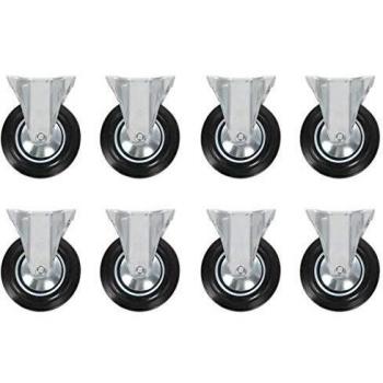 160 mm Fixed Casters (Set of 8), Vidaxl