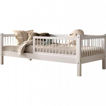 Daybett HomeAffaire Forrest – 90×200 cm, massiver Buche, weiß lackiert, Sprossenumrandung
