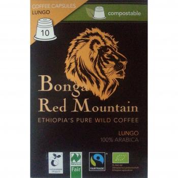 Red Mountain Lungo Bonga – 55 g Bio‑Kaffeekapseln