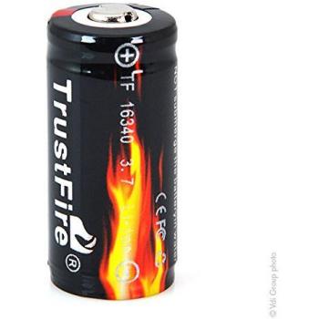 Acumulador TRUSTFIRE TF16340 (CR123) 880mAh 3.7V con circuito de protección