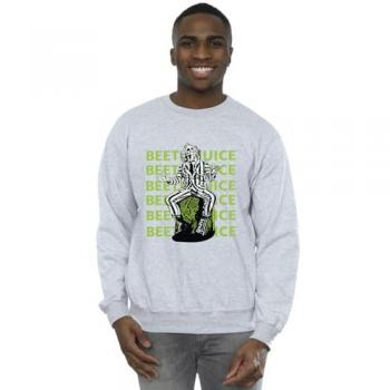 Men's Pose Repeat Graphic Grey Sweatshirt