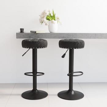 Komfortable Barhocker 2 Stk. aus Samt
