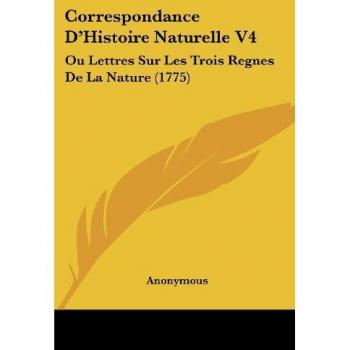 Correspondance D'Histoire Naturelle V4
