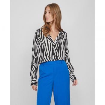 Vila Animal Print Langarmbluse