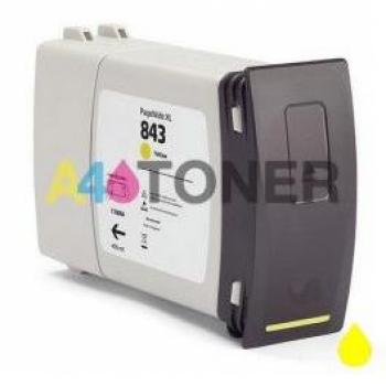HP 843C C1Q68A: cartucho de tinta compatible en color amarillo