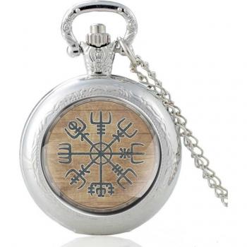 Wikinger Symbol Taschenuhr mit Anhänger