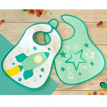Kiokids Pack de 2 Baberos Azul