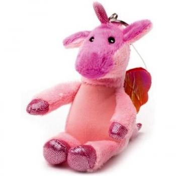 Uni 1 Plüsch-Schlüsselhalter Dusty Pups, Regenbogen