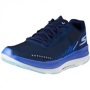 Skechers Women's Blue Razor Excess Go Run Athletic Footwear, UK 6