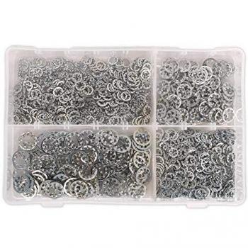 Sealey Lock Washer Assortment 1000PC Serrated Internal M5-M10 Metric DIN 6798J