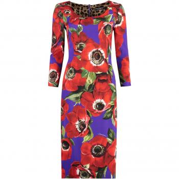 Dolce & Gabbana Women's Colorful Stretch Dress | Size 40 | F6AWGTFSA55